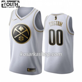 Dres Denver Nuggets Prilagođeni Nike 2019-20 Bijela Golden Edition Swingman - Dječji